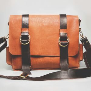 Orange Leather Purse
